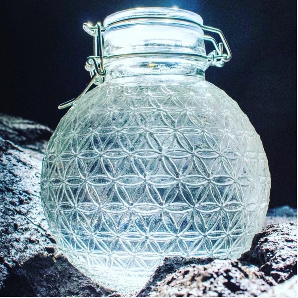 Alive Water 1 Liter Orb Water Bottle with Organic Cotton Bag